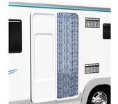 vidaXL Cortina Mosquitera Plateada Chenilla 56x200 Cm