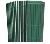 vidaXL Valla De Jardín De Doble Cara Pvc Verde 90x500 Cm