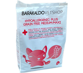 Alimento Medium/Maxi Hypoallergenic Plus Grain Free Barakaldo Vet Shop 2 x 12 kg Blanco