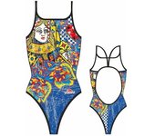 Turbo Traje De Baño Queen Heart Vintage Multicoloured 3XL female