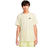 Nike - Camiseta Sportswear Club, Hombre, Sail-Black, M