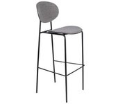 White label Silla de bar de tela gris