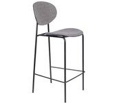 White label Silla de bar de tela gris
