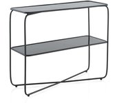 GEESE HOME Consola metal con cristal