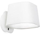 FARO BARCELONA Aplique acero blanco mate