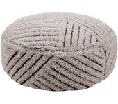 Lorena Canals Pouf de lana gris ø70x20