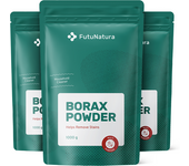 FutuNatura 3x Bórax – tetraborato de sodio, en total 3000 g