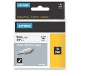 Dymo 18053 (S0718280) cinta tubo termoretráctil negro sobre blanco 9mm