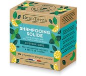 Beauterra Solide champú de menta y cáscara de limón 75 gr