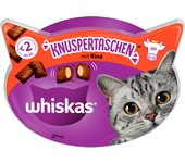 Whiskas Temptations snacks para gatos - Vacuno (60 g)
