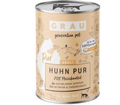 GRAU pollo puro con aceite de linaza comida húmeda para perros - 6 x 400 g