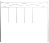 Cabecero de forja encinarejo, color blanco. cabezal para cama de 135 cm, cama matrimonio ( 140 x 120 )
