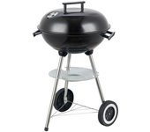 Barbacoa de carbón milena con parrilla de acero negra de 74x45x41 cm