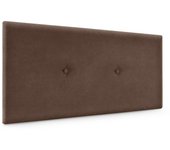 Dhome cabecero de tela liso con botones 105x50cm camas 105 - marrón
