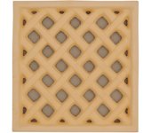 Cuadrícula de ventilación rectangular terracótica - 24x25 cm (rosa claro)