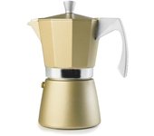 Cafetera express evva golden 3 tazas