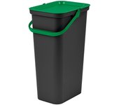 Cubo de basura para reciclaje tontarelli moda 38 l verde