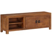 Mueble de tv | mueble de salón | mesa de tv de madera maciza de mango 120x30x40 cm cfw41259