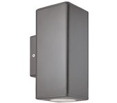 Aplique de pared fostos cuadrado plástico arriba-abajo 2xgu10 gris
