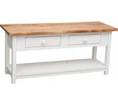 Biscottini mueble tv shabby blanco 110 x 50 x 40 cm made in italy | mueble tv madera maciza de tilo | mueble tv salón | mueble tv