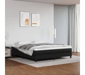 Somier de muelles negro 180x200 cm polipiel
