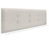 Dhome cabecero de polipiel con 2 hileras de botones 135x50cm camas 120/135 - blanco hueso