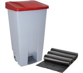 Contenedor selectivo 120 litros + 3x bolsas de basura de 10 unidades