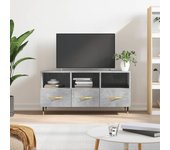 Mueble de tv | mueble de salón | mesa de tv madera de ingeniería gris hormigón 102x36x50 cm cfw26659