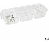 Bandeja confortime poliestireno 35 x 13 x 6 cm (12 unidades) (35 x 13 x 6 cm)