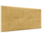 Dhome cabecero de lana natural con botones 105x50cm camas 105 - mostaza