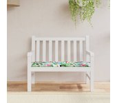 Cojín banco de jardín multicolor tela oxford 100x50x3 cm