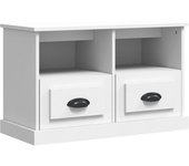 Mueble tv blanco 80x35x50 cm de madera contrachapada
