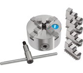 Plato de precision para torno 4+4 garras 100mm fervi m449/100