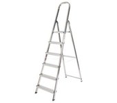 Escalera unica aluminio 6 peldaños