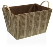 Cesta versa beige papel (26 x 22 x 36 cm)
