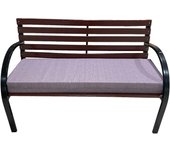 Tienda eurasia - cojin para banco, funda lavable, relleno de esponja, interior y exterior, 100x40x10 cm, gris