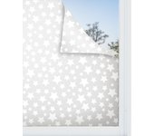 Panorama vinilo para ventanas estrellas color gris 39x100 cm - vinilos adhesivo para cristal - pegatina opaca - vinilo translúcido