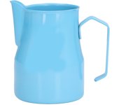 Vaso para espumar leche con pico vertedor