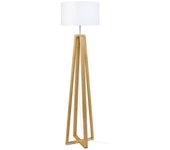 Farola tosel linkoping tela columna naturales, de aluminio d40 x h154 cm