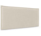 Dhome cabecero de lino natural liso con ribete 110x50cm camas 105 - beige