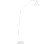 Lámpara de pie de lectura tosel leeds metal articulado oro blanco d88 x h175 cm