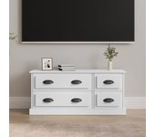 Mueble para tv | mueble de salón | mesa de tv madera contrachapada blanco 100x35,5x45 cm cfw64993