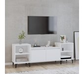 Mueble para tv | mueble de salón | mesa de tv madera contrachapada blanco 160x35x55 cm cfw17416