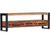Mueble de tv | mueble de salón | mesa de tv madera maciza de acacia 140x30x45 cm cfw66412
