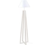 Farola tosel linkoping tela columna blanco, blanca d40 x h155 cm