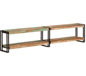 Mueble de tv | mueble de salón | mesa de tv madera maciza reciclada 200x30x40 cm cfw12794
