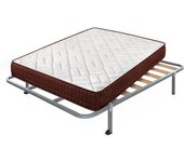 Colchón viscosoft ergos 15 + somier hades con 4 patas cuadradas de 32 cm | medidas: 135x200x15 cm