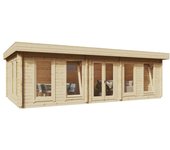 Caseta de madera modelo a / 30m² / 8x4m / 70mm