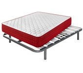 Colchón viscoelástico thermic plus 15 + somier apolo | medida: 150x200 cm | con 5 patas de 32 cm