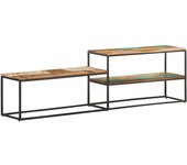 Mueble de tv | mueble de salón | mesa de tv de madera maciza reciclada 180x30x50 cm cfw70363